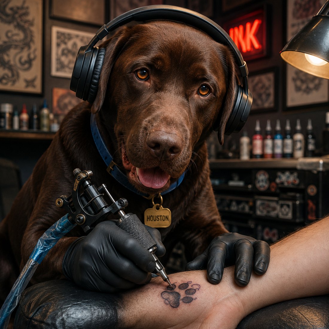 Houston the Paw-ducer